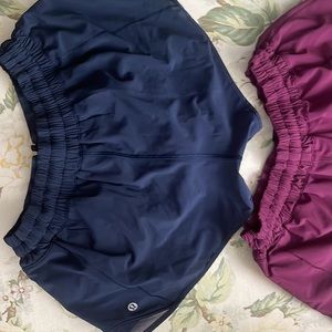 Lulu lemon hotty hot shorts